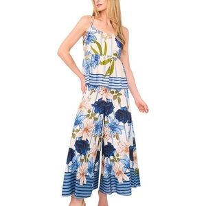 CeCe Woven Tropics Coordinating Pant Set - Small